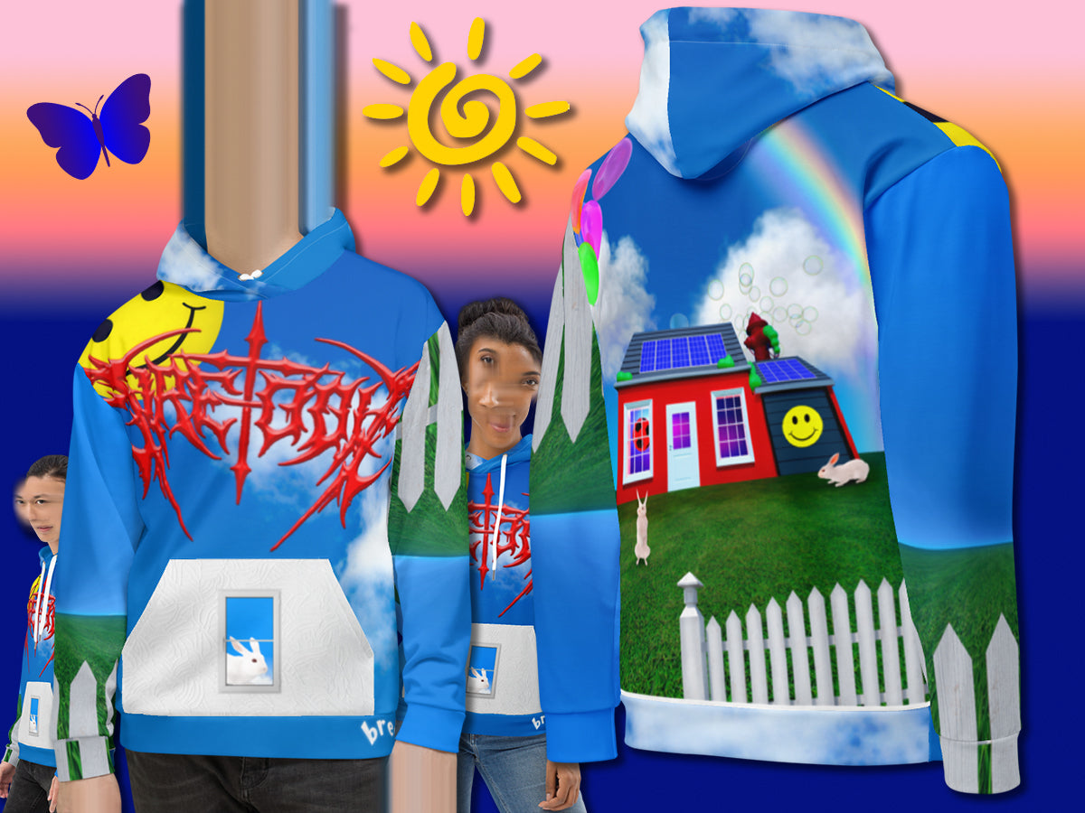 Fire-Toolz "Breeze" Unisex All-Over Print Soft & Cozy Hoodie