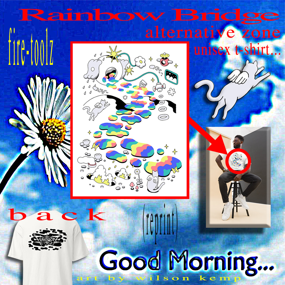 Fire-Toolz "Rainbow Bridge Alternative Zone" Unisex Sweatshirt