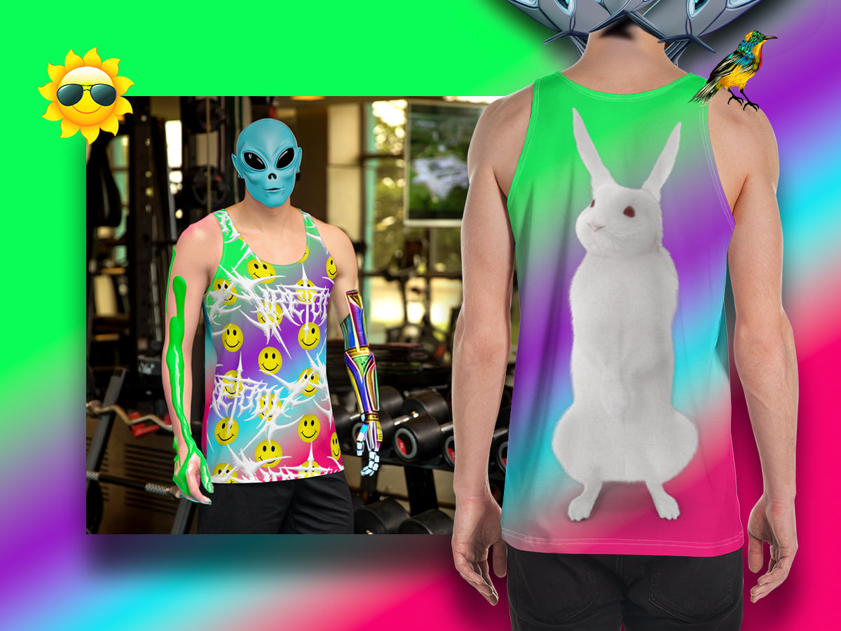 Fire-Toolz "Gradient" All-Over Print Tank-Top