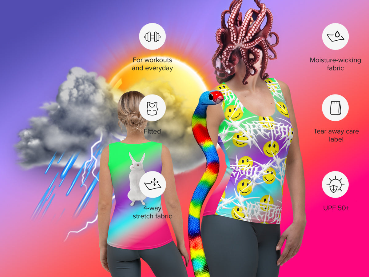 Fire-Toolz "Gradient" All-Over Print Tank-Top